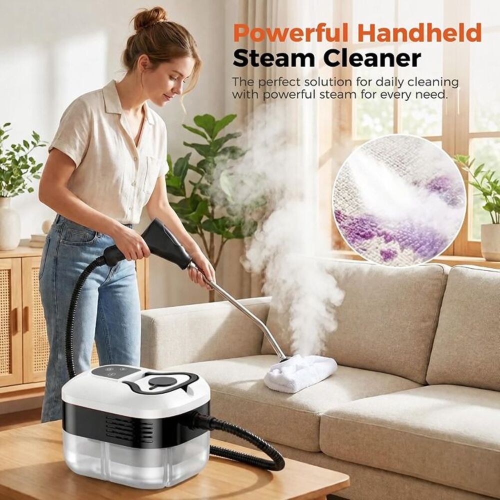 Steam Cleaner, Handheld Steam Cleaner for Cleaning, Red - Picture 3 of 11